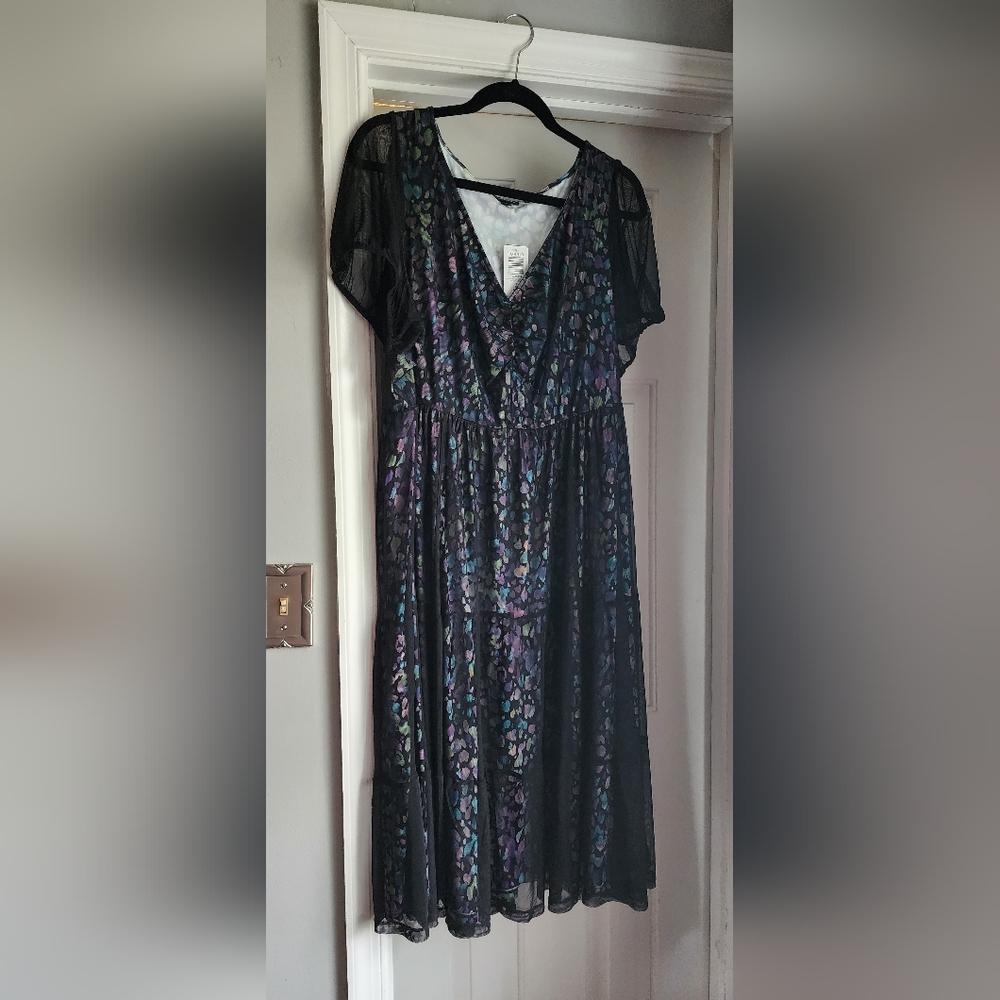 Torrid Tiered Midi-dress 3x 22 24 NWT